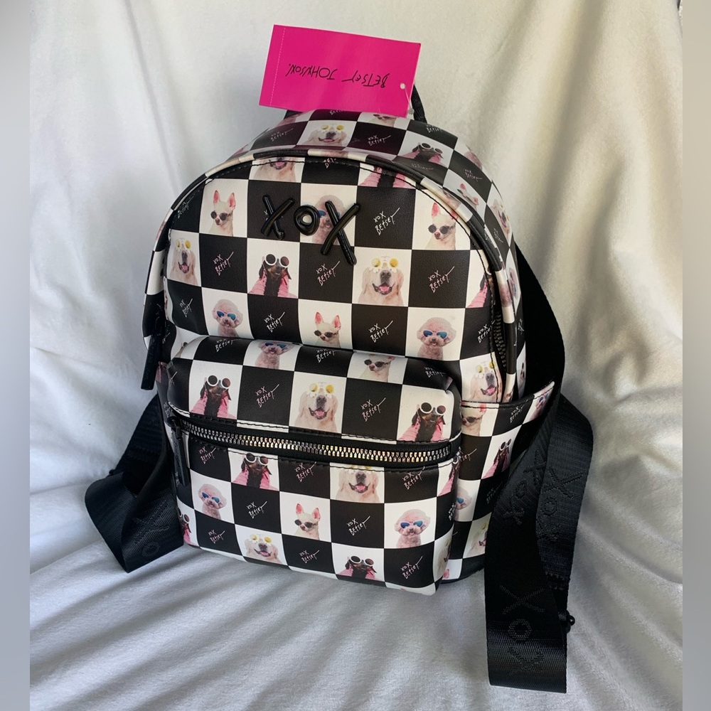 Betsey Johnson Backpack W/Dog Face NWT